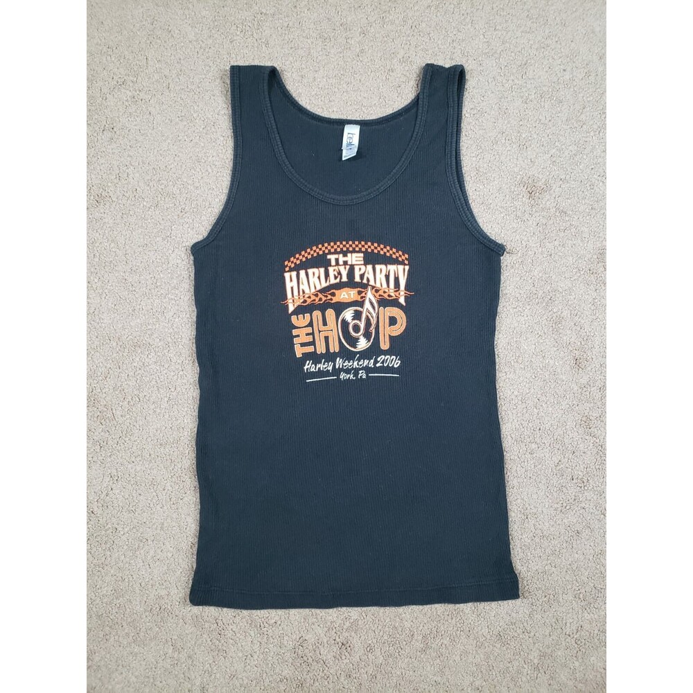 Vtg Y2k Women's Biker Tank Top The Harley Party Harley Weekend 2006 York PA Sz M